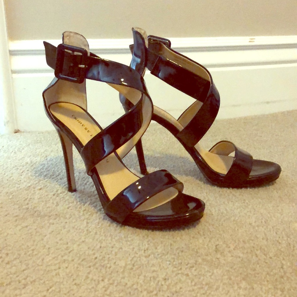 Chinese laundry “blackjack” black patent EUC